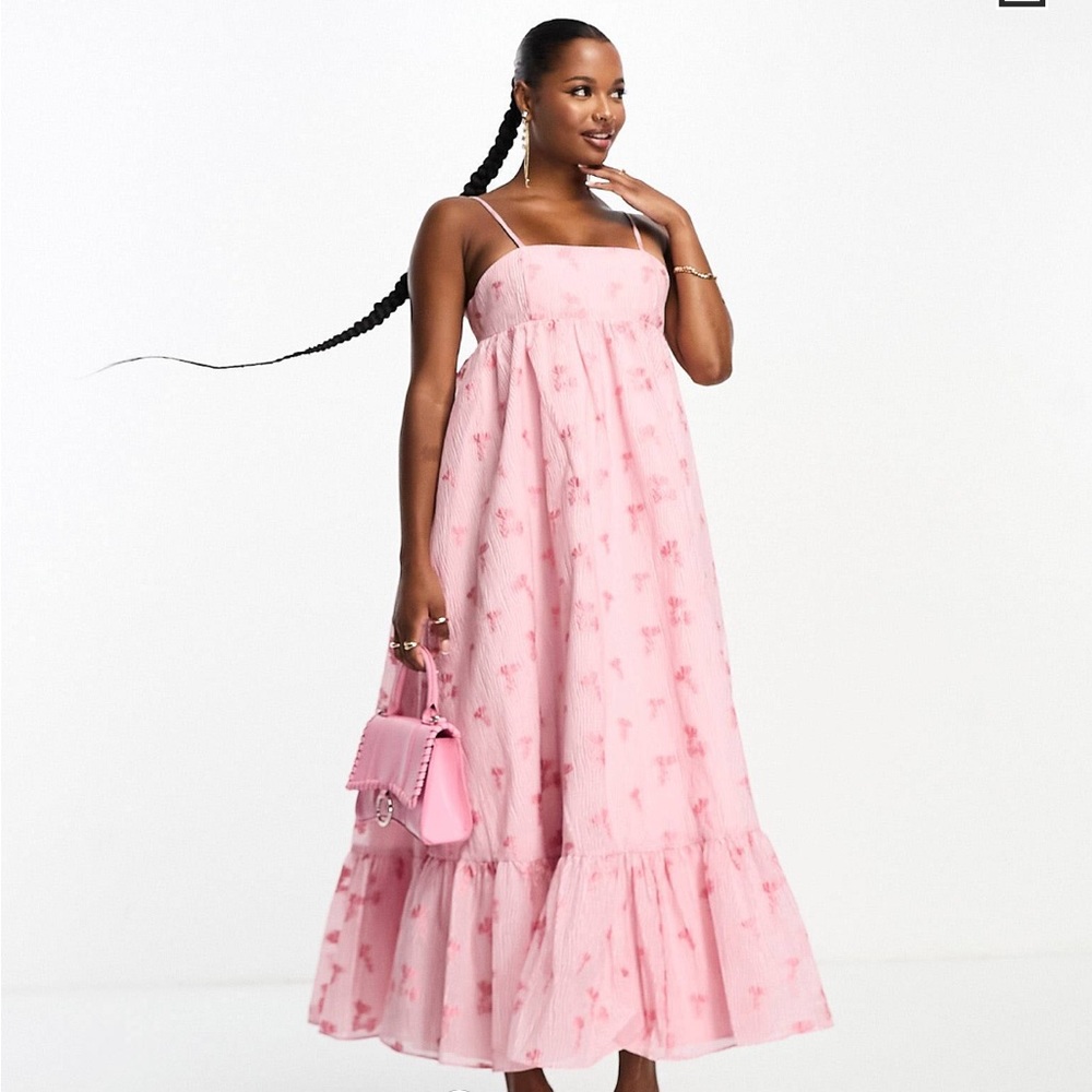 Pink MIDI ASOS dress 🌸💕